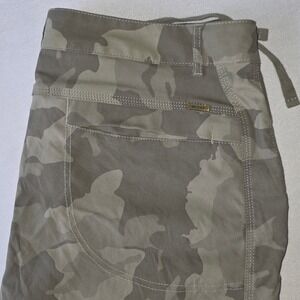 Prana Joggers Women Green Camo Sky Canyon Cargo Hiking Pants Stretch Size 12